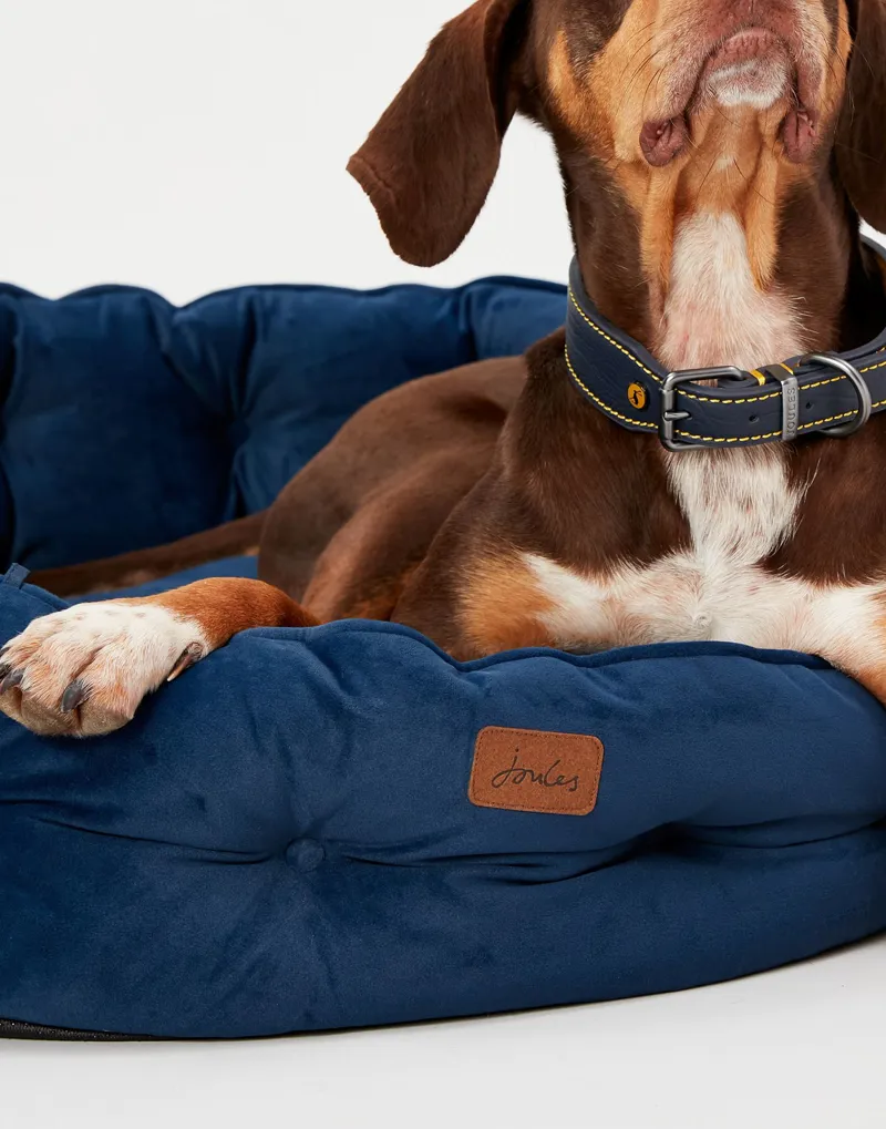 Joules Chesterfield Pet Bed Navy-3